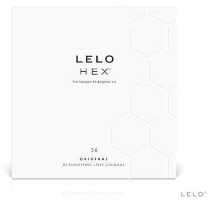 LELO HEX CONDOMS ORIGINAL 36 PACK--