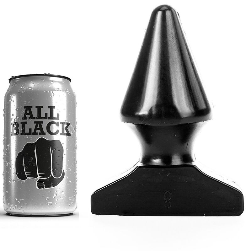 All Black Anal Plug - Butt Plug Size 17 X 8CM--