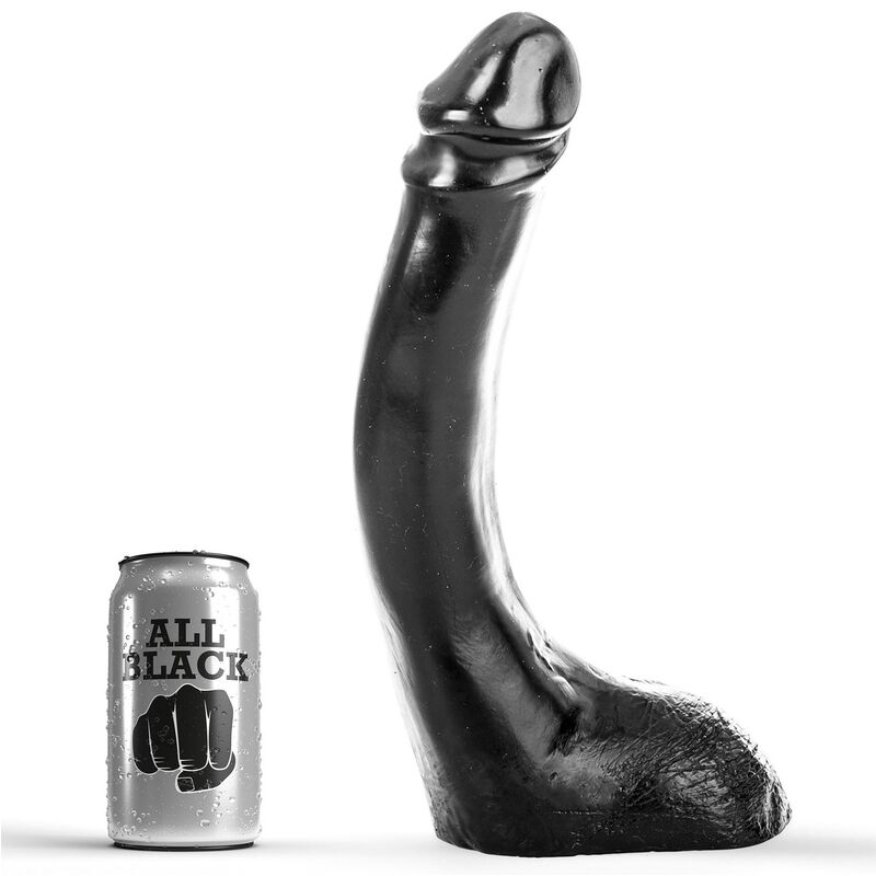 All Black Huge Realistic Dildo - Fisting Dildo - Size 29 x 5 x 5 cm--