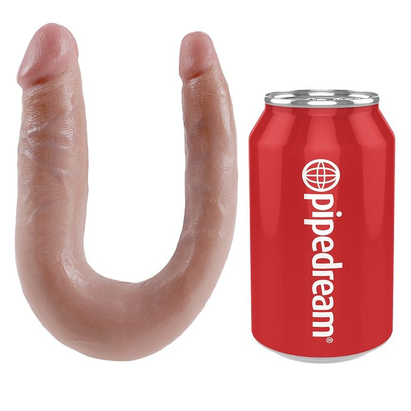 King Cock U-Shaped Small Double Trouble Dildo 12.7CM--