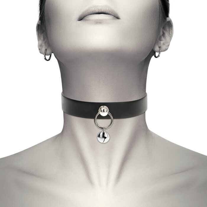 Coquette Hand Crafted Choker Jingle Bell - Fetish Necklace--