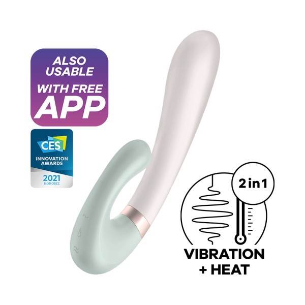 Satisfyer App Heat Wave Vibrator - Bluetooth Bunny Vibrator--