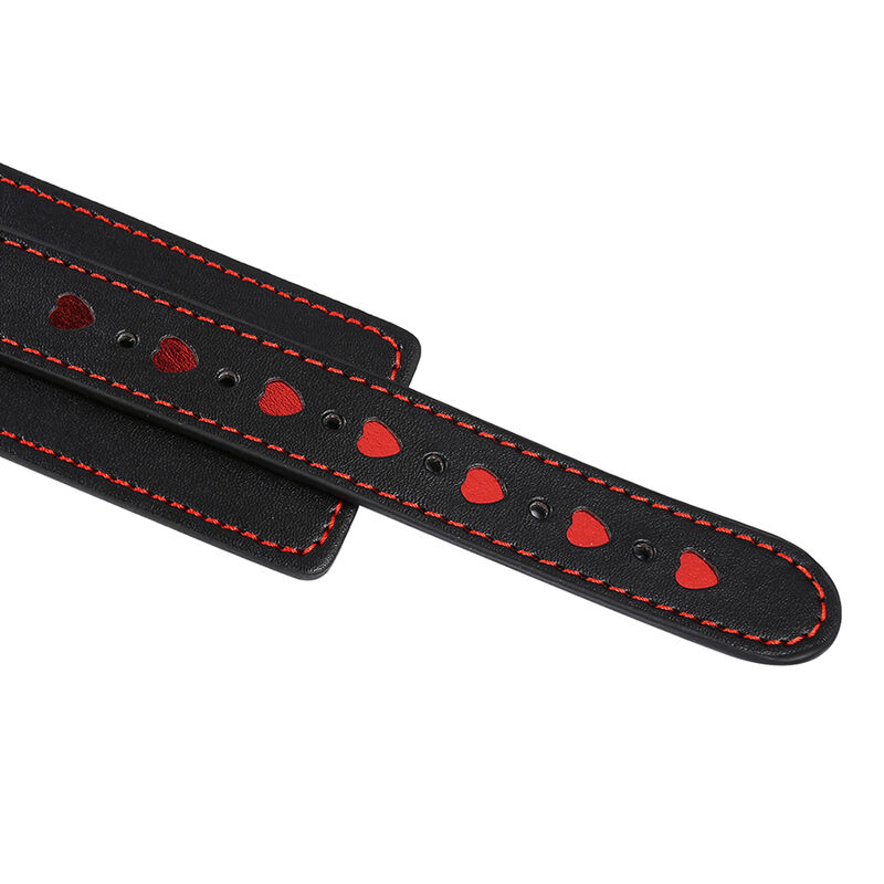 Ohmama Fetish Wrist Restraints With Heart Inlay--