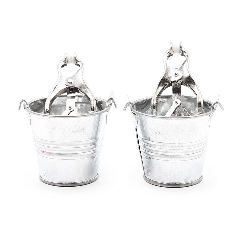Ohmama Fetish Nipple Clamps With Buckets--