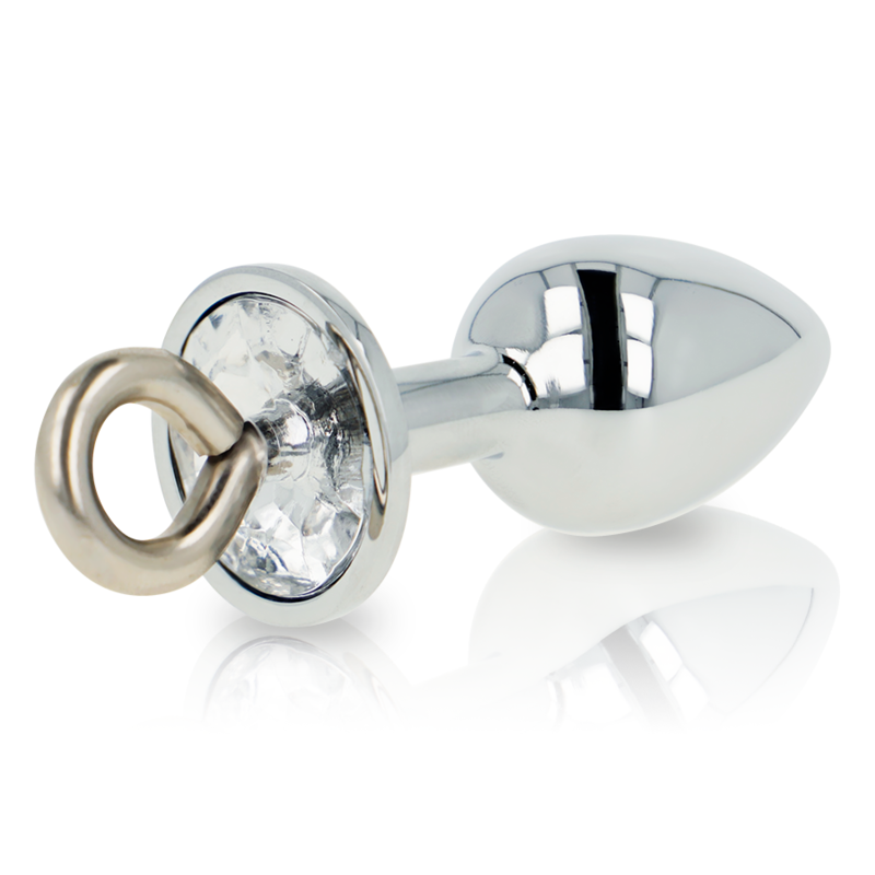 Ohmama Fetish Metal Butt Plug With Ring--