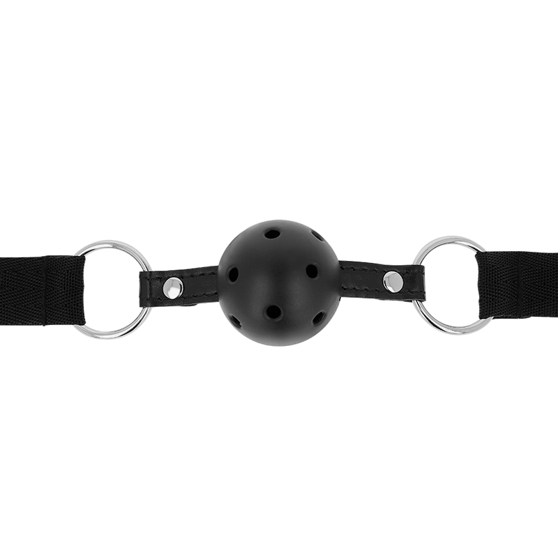 Ohmama Fetish Black Fabric Breathable Ball Gag--